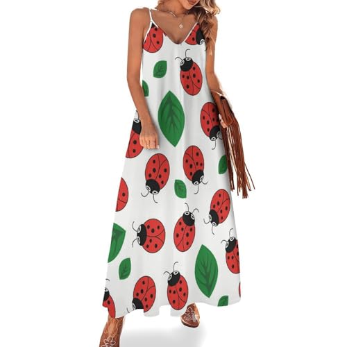 Robe longue coccinelle pour femme idéale pour vos voyages et journées à la plage