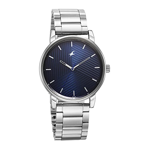 Fastrack-Mens-Analog-Blue-Dial-Silver-Band-Metal-Watch