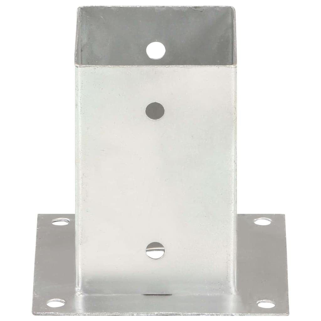 Anclaje de postes de metal galvanizado de 91 mm, 4 unidades, zapatos de apoyo para postes de valla y tubos cuadrados, fijación para valla de jardín, valla de malla de alambre y base de valla