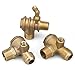 VTGVVVTR 1Pcs 3 Port Check Valve Brass Internal/Male Thread Return Valve/Check Valve Connector Tool for Air Compressor High Hardness(5pcs 10x1mm)