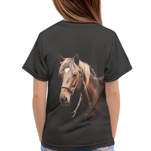 Image of JEOCODY Boys Girls Graphic Tees Funny 3D Printed Short Sleeve T-Shirts 3-16T