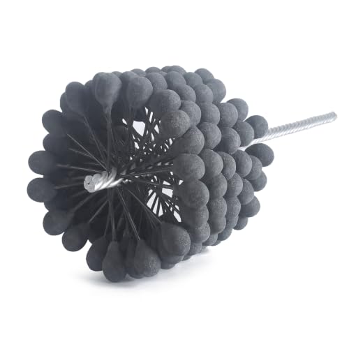 Image of Garhgi 4.331 inch(110mm) Cylinder Hone with 320 Grit SC Ball Brush Tool | Flexible Resilient for 4.125″-4.331″ Bore, Large Automotive Engine Brake Rotor Pistons Cambearings Crosshatching Smoothing