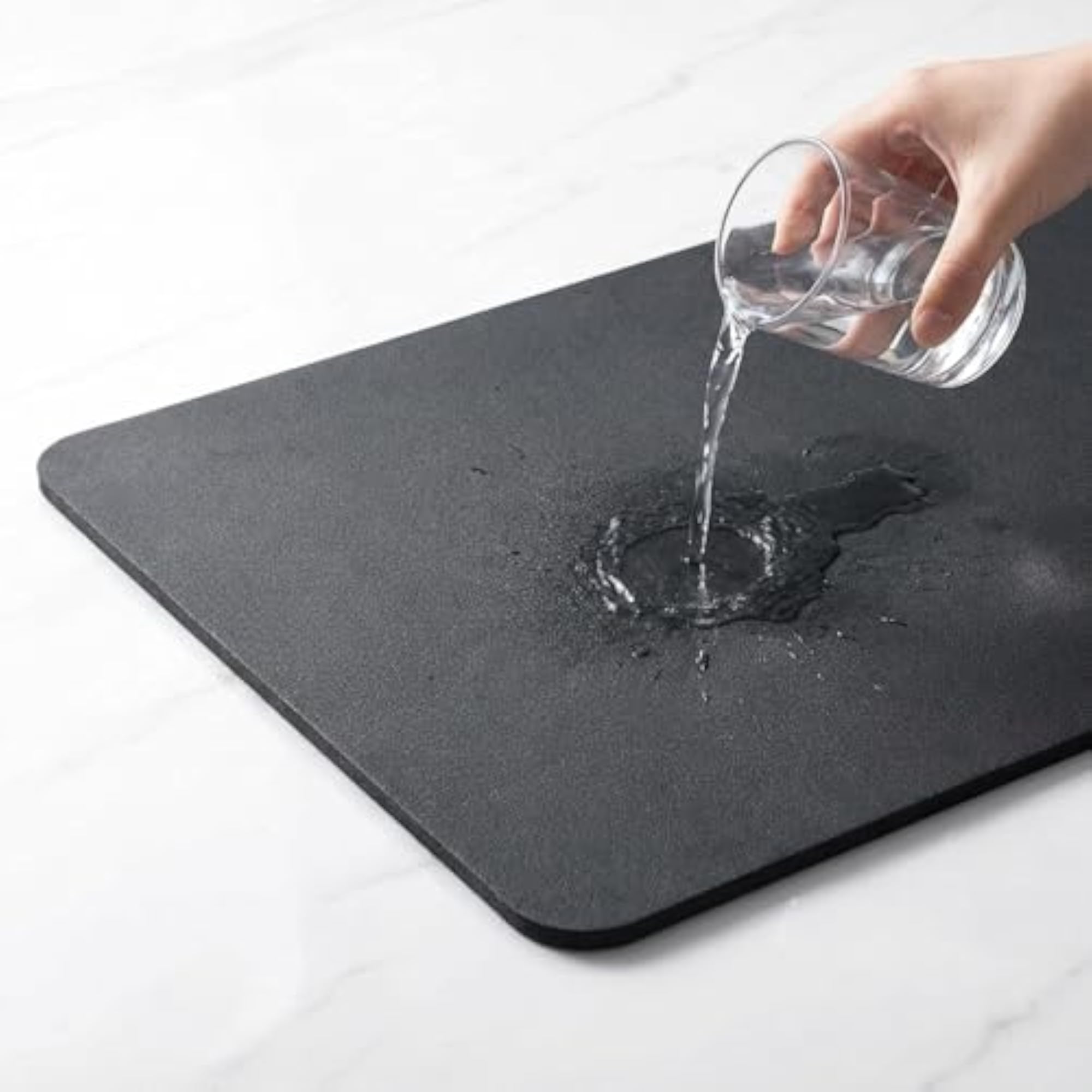Large Dish Drying Mat 40 x 60 cm, Water Absorbent Kitchen Counter Mat