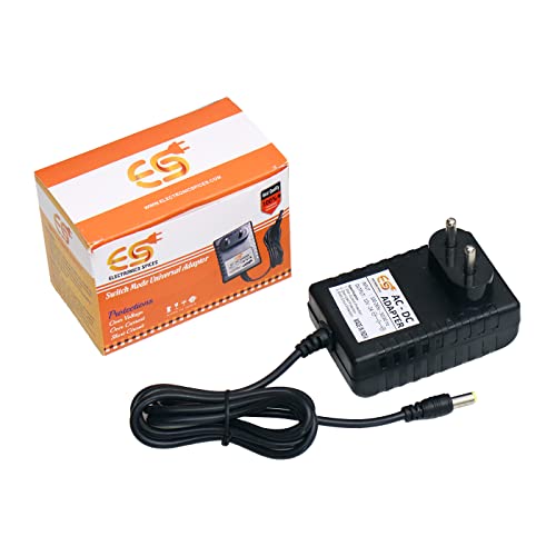 Electronic Spices 12V 2A DC Power Supply Adapter with Male Plug P...