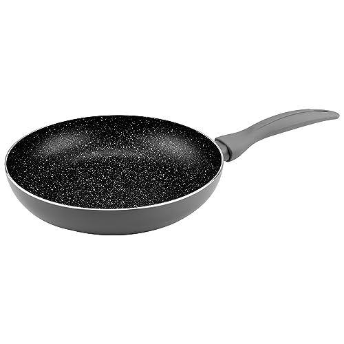 KARL HAUSMANN Padella Antiaderente in Alluminio - Ø 22 cm - Padelle Adatta a Tutti i Piani Cottura Incluso Induzione - senza Pfoa e Ptfe - Manico Soft Touch Alta Resistenza - Granit Pentole