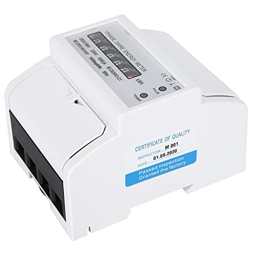 Compteur d'énergie électrique à Longue Durée de Vie, Compteur sur Rail DIN, équipement électrique Domestique et Industriel pour Systèmes Sous-métriques