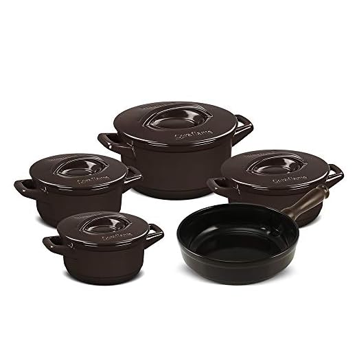 Conjunto Panelas de Cerâmica Duo+ Smart 5 peças Chocolate - Ceraflame