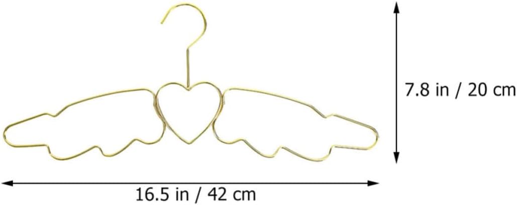 4pcs Angel Wing Clothes Hangers, Windproof Non Slip Iron Coat Set