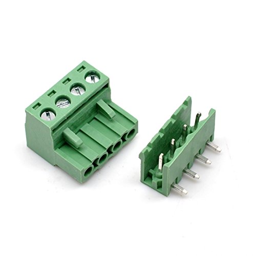Oiyagai 5.08-4P 10er Set PCB Schraubklemmenblock