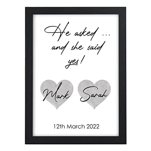 Beecreative She Said Yes Engagement Gifts, Engagement Gifts For Couples