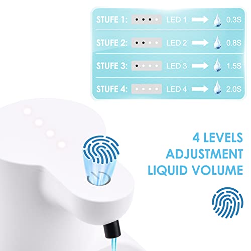 Dmyond Automatic Sensor Liquid Soap Dispenser, 14Oz Hand Soap Dispenser, Wall Mount Touchless Hand Sanitizer Dispenser For Bathroom Kitchen Hotel, Usb Charging, Not Foam #TOP1