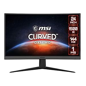 MSI Optix G24C6 gebogen gamingmonitor – 23,6 inch, 16:9 Full HD (1920 x 1080), VA, 144 Hz, 1 ms, 1500R, FreeSync Premium…