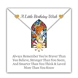 WUSUANED Daisy Flower Necklace Game Inspired Jewelry Princess Birthday Wish Gift Daisy Gift