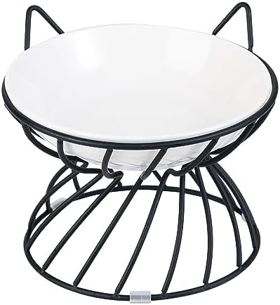 Ceramiczne miski dla kotów - miska dla kotów z antypoślizgowym uchwytem - miska dla kotów - miska dla kotów - Kolorowe miski dla kotów - spodki dla kotów - talerz dla kotów - 250 ml