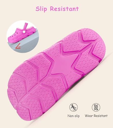 Image of Toddler Kids Clogs for Boys Girls Comfortable Slip on Sandals Beach Pool Slipper