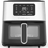 Cuisinart Basket Air Fryer | 5 in 1: Air Fry, Roast, Bake, Grill & Keep Warm | 5.7L large capacity, 23cm cooking space | 30% faster | Energy efficient