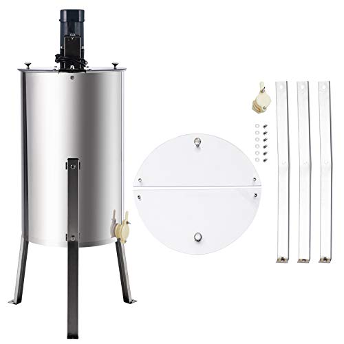 CO-Z Electric Honey Extractor SS Beekeeping Equipment Spinner Drum with Stand (2 Frame)