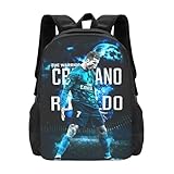 Luja Dling #7 Ronaldo Adult Simplicity Backpacks Bag Laptop Bag Bookbag Backpack 16.5 Inch For Daily, Black