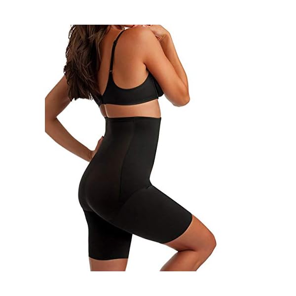 Miraclesuit-Womens-Shape-with-an-Edge-Hi-Waist-Long-Leg-2709 Miraclesuit Women's Shapeware High Waist Long Leg Thigh Slimmer, Black, Medium