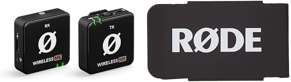 RØDE Wireless ME Ultra-Compact Wireless Microphone System with Built-in Microphones and MagClip GO Magnetic Clip for Wireless GO