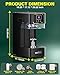 WantJoin Can Sealer Machine -Full Automatic Can Sealing Machine 4 Million Seals Commercial Can Seamer w/ 330/500/650ML Cup, 1.6‘’-7‘’ Height Adjustable for 55mm Aluminum Caps, Plastic Aluminum Cans