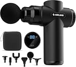 AERLANG Massage Gun,Deep Tissue Massage Gun-Handheld Percussion Muscle Massager with 10 Speeds & 6 Heads with Carry Case for On The Go Usage, Rechargeable for Fathers Day Gift Ideas