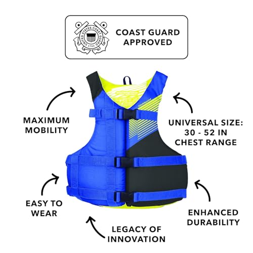 Stohlquist Universal Fit Adult Life Jacket PFD (2 and 4 Pack) Coast Guard Approved for Men and Women 90+ lbs, Lightweight and Adjustable, Ideal for Boating, Kayaking & Water Sports