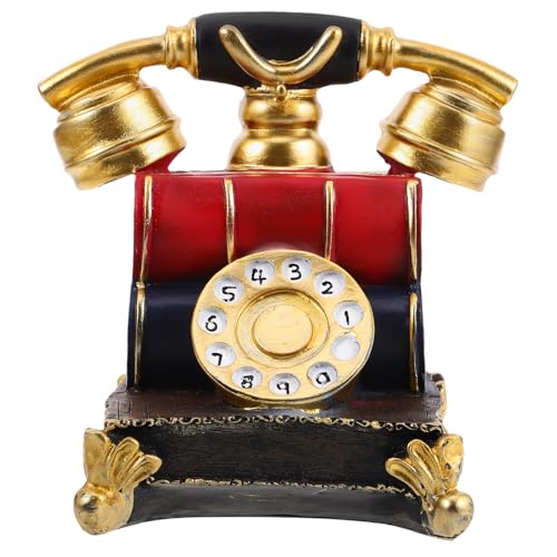 Telephone Model Retro Phone Rotary Phone Model Home Desk Accessories Desk Telephone Decoration Phone Booth Prop for Home Office Cafe