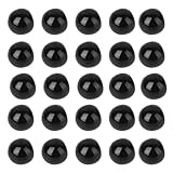 Boutons en nacre noire : surface lisse et ronde, décoratifs et élégants, pour la décoration de vêtements, boucles rondes en nacre