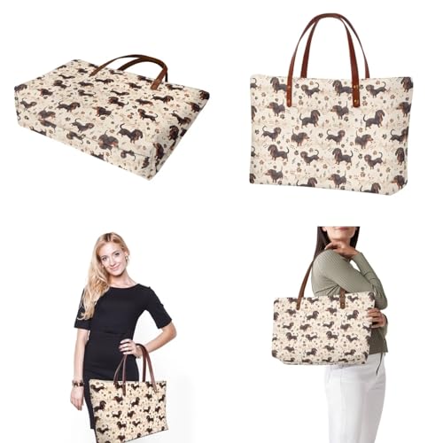 Image of Top Handle Purse for Women, Large Tote Handbag With PU Wallet Set, Gift for Mom