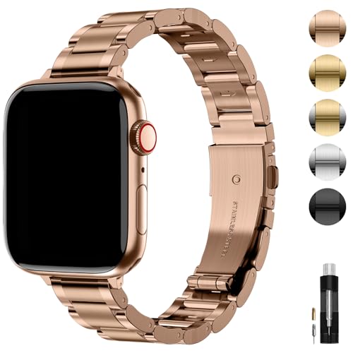 Bracelet acier wutwuk pour Apple Watch résistant à la sueur et aux rayures