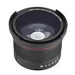 Qiilu Fisheye Super Wide Angle Lens, 58MM 0.35X Fisheye Super Wide Angle Lens for SLR DSLR Camera Black.-for fisheye for fish eye 40mm fisheye lens 58mm 0.35x fisheye 58mm fisheye lens att