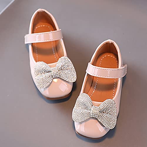 Summer And Autumn Fashion Girls Casual Shoes Bow Rhinestones Flat Bottom Dress Shoes Tall Boot Toddler3