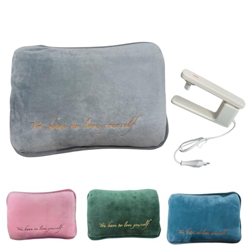 Borsa Acqua Calda Elettrica 420W con Fodera Morbida in Peluche