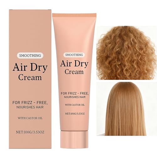 Eoixuqba Crème pour cheveux frisottis | 100 g de crème anti-frisottis – Après-shampoing avec soin hydratant durable, effet lissant, définit, améliore l'aspect naturel de la texture et de la souplesse