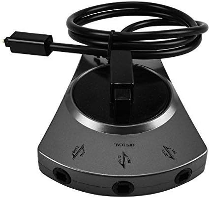 EMK Fiber Optical Splitter Switch - 3 Way in/Out Digital Toslink Optical Audio Splitter Manual Switch with Fiber Optic Cable (Optical Fiber Audio 1 in 3 Out)