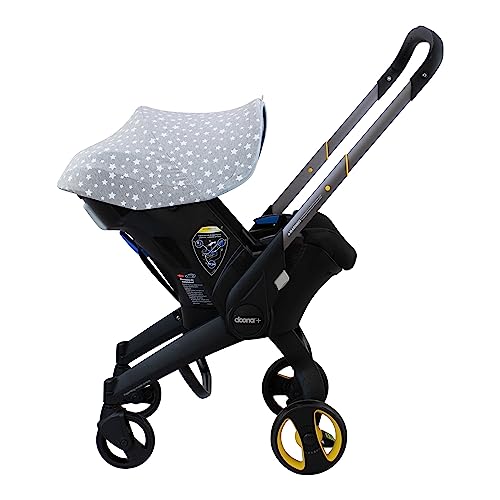 Miniatura 2 de Jyoko Kids Funda Para Silla De Auto Y Cochecito Compatible Con Doona En Algodón 100 White Star, Capota