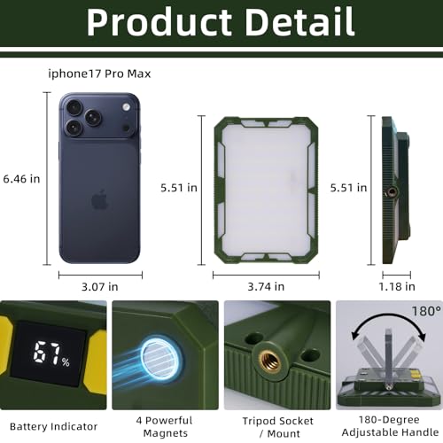 Rechargeable Camping Lantern with 1000LM, 6 Modes, Waterproof