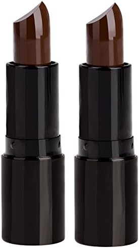 Professional Hair Chalk Lipstick Hair Color Pen Non-toxic Olive Oil In Cover White Crayon Temporary Hair Dyeing (2 Packs-Coffee-Coffee)