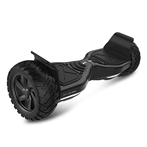 City Cruiser 8.5" Self Balance Scooter Hoverboard - UL2272 Certified, Two Wheel Dual Motors Electric Self-Balancing Scooter with Bluetooth Speaker LED Lights for Kids Adult, Black