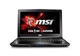 MSI GL62 6QF-849XES - Portatíl de 15.6" (Intel Core i7-6700HQ, Memoria RAM de 8 GB DDR4, Disco HDD de 1 TB, nVidia Geforce GTX960M, Free Dos), Negro - Teclado QWERTY Español