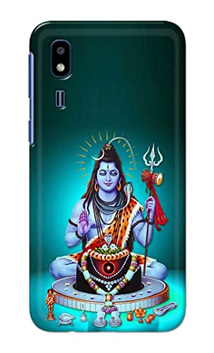 Image of PRINTFIDAA Printed Hard Back Cover Case for Samsung Galaxy A2 Core Back Cover (Lord Shiva) -1803