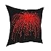 n/a Fireworks Red Oreadcase Creative Zipper Decor Base for le coussin de chambre (Color : A, Size : 45cm*45cm)