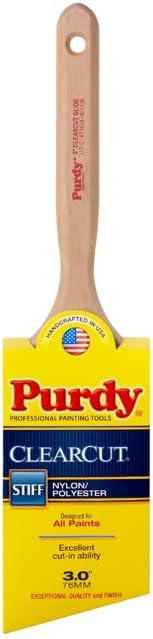 12-Pack of 3” Purdy 144152130 Clearcut Glide Angled Sash Paint Brush, Tynex/Orel