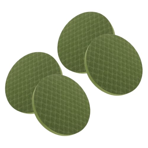 DECOMELODY 2pares Almohadillas Redondas De Yoga Para Rodillas y Cojín Grueso De Espuma De Alta Densidad Almohadilla Protector Para Ejercicio Pilates Hogar Fitness