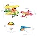 DECOWALL DA-1506BC Animal Biplanes with Hang Glider Kids Wall Stickers Wall Decals Peel and Stick Removable Wall Stickers for Kids Nursery Bedroom Living Room d?cor