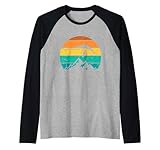 Diseño Vintage de ala Delta para Hombres y Mujeres Amantes de la suspensión Camiseta Manga Raglan