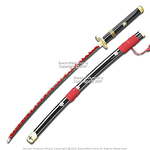 Munetoshi 40” Enma Zoro Roronoa One Pirate Piece Steel Katana Samurai Sword Cosplay Anime Gift
