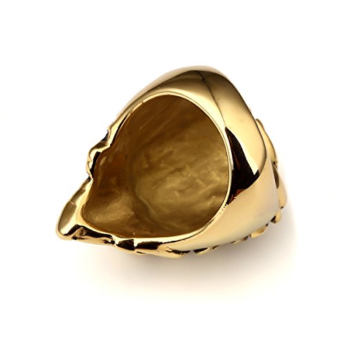 NYUK - Anello da uomo con leone, stile hip hop, in...