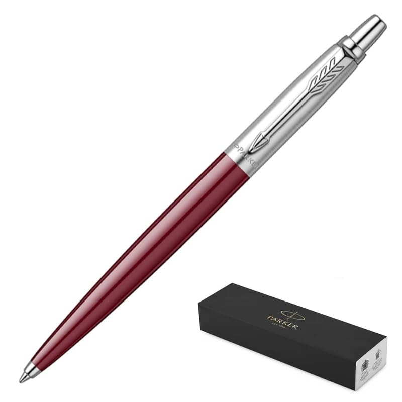 Parker Jotter Plum Medium Ballpoint Pen Blue with Gift Box